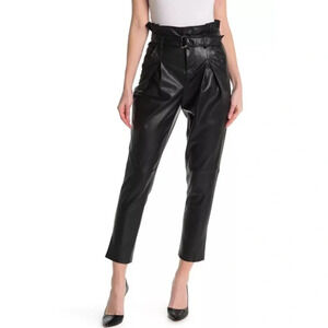 NWT BLANKNYC Women’s Leather Belted PaperBag Waist Pants
